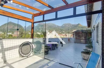 Cobertura com 3 dormitórios à venda, 240 m² por r$ 1.190.000,00 - alto - teresópolis/rj