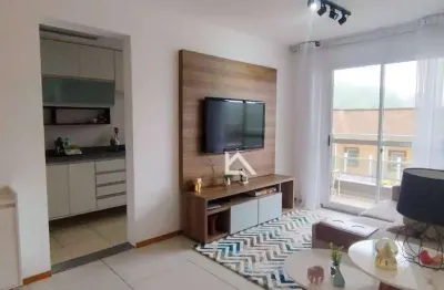 Apartamento com 1 dormitório à venda, 46 m² por r$ 315.000 - várzea - teresópolis/rj