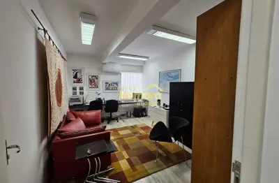 Sala  de 55 m², mobiliado com vaga de garagem para locação no bairro da vila buarque, são paulo, sp
