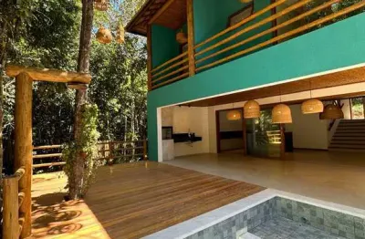 Venda de casa em arraial d'ajuda: 4 suítes, 1 banheiro, por r$3.500.000. oportunidade imperdível em porto seguro!