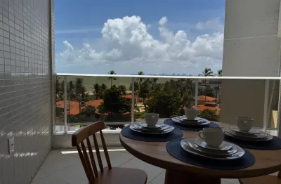 Flat todo mobiliado em Ponta de Campina ! Vista mar definitiva ! Apenas a 50 metros do mar !