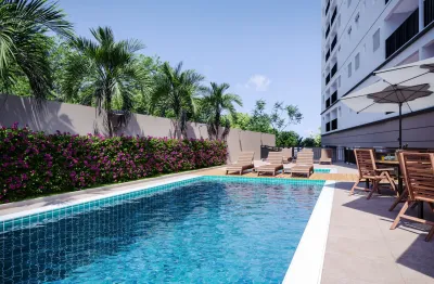 2 dormitórios com varanda, vaga e lazer completo em frente ao senai são caetano