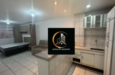 Kitnet com 1 dormitório à venda, 32 m² por r$ 210.000,00 - aviação - praia grande/sp
