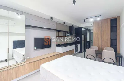 Apartamento com 1 quarto para alugar na rua professora maria flora pausewang, 137, trindade, florianópolis, 32 m2 por r$ 3.500