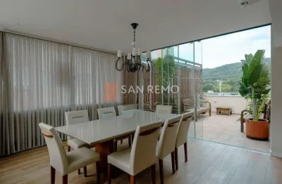 Cobertura com 3 quartos para alugar na rua acelon eduardo da silva, 77, córrego grande, florianópolis, 224 m2 por r$ 11.500