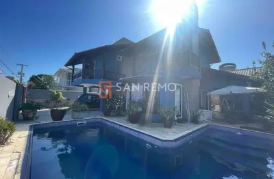 Casa em condomínio fechado com 5 quartos à venda na rua bosque das aroeiras, 280, campeche, florianópolis, 305 m2 por r$ 2.660.000