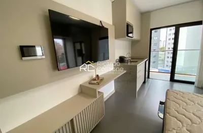 Apartamento studio porteira fechada!25m2 , 01 vaga, churrasqueira.