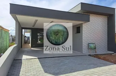 Exlente casa nova condominio conceituado 3 dormitórios com pe direito alto