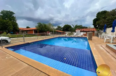 Ótimo chalé em caldas novas, mobiliado, 3/4, 2 suites, ar condicionado, em condomínio com área de lazer