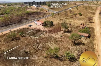 Terreno em caldas novas com  1.000 metros, de frente para a avenida/go-309 sentido pires do rio