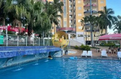 Apartamento reformado, lazer completo e ainda vista deslumbrante para as piscinas– caldas novas/go