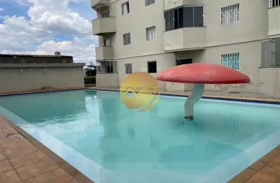 Apartamento em caldas novas, 2quartos, sala, cozinha, piscina