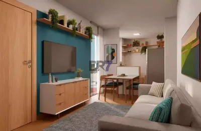 Apartamento à venda em campinas, loteamento residencial novo mundo, com 2 quartos, com 40 m²