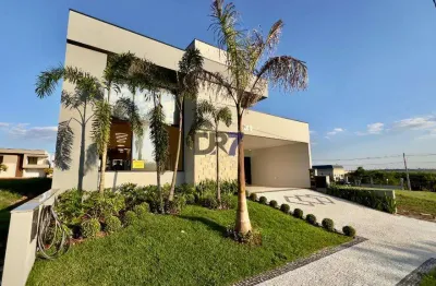 Casa à venda em paulínia, parque brasil 500, com 3 suítes, com 208 m², residencial santorini