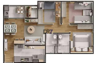 Apartamento à venda em campinas, bonfim, com 3 quartos, com 65 m²