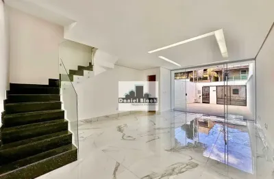 Casa moderna 3 quartos c/ suíte, 110m², 2 vagas – bairro santa branca/pampulha – belo horizonte