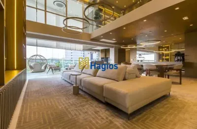 Apartamento mobiliado em condomínio the lake gramercy park - alphaville