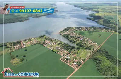 Condomínio marinas do paranapanema | rancho de 3.700m² em terreno molhado