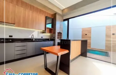 Casa com piscina  e cozinha planejada no jardim brasil em maringá