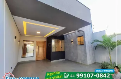 Casa com cozinha planejada no jardim paris ii em maringá