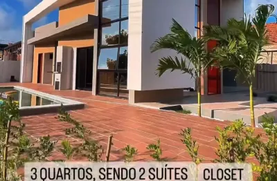 Casa térrea de esquina com 3 dormitórios e área gourmet em condomínio fechado - sunville residence