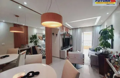 Apartamento com 2 dormitórios à venda, 84 m² por r$ 620.000,00 - vila valença - são vicente/sp