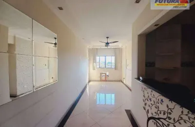 Apartamento com 2 dormitórios à venda, 75 m² por r$ 270.000,00 - parque bitaru - são vicente/sp