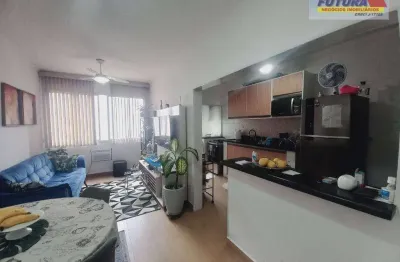 Apartamento com 1 dormitório à venda, 48 m² por r$ 290.000,00 - itararé - são vicente/sp