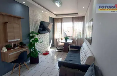 Apartamento com 2 dormitórios à venda, 67 m² por r$ 290.000,00 - gonzaguinha - são vicente/sp