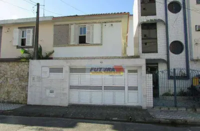 Sobrado com 3 dormitórios para alugar, 104 m² por r$ 3.695,00/mês - encruzilhada - santos/sp