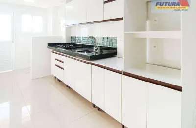 Apartamento com 2 dormitórios para alugar, 89 m² por r$ 3.500,00/mês - vila valença - são vicente/sp