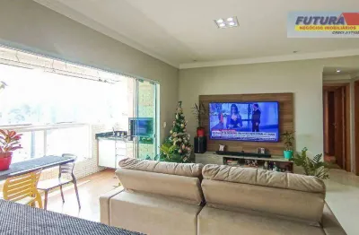 Apartamento com 3 dormitórios à venda, 122 m² por r$ 1.200.000,00 - centro - são vicente/sp