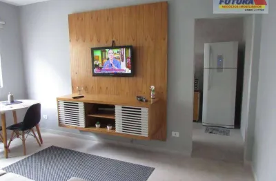 Apartamento com 1 dormitório para alugar, 56 m² por consultar/diária - itararé - são vicente/sp