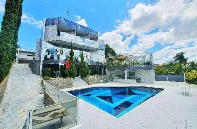 Casa à venda em jundiaí, chácara malota, com 5 suítes, com 1080 m², chacara malota