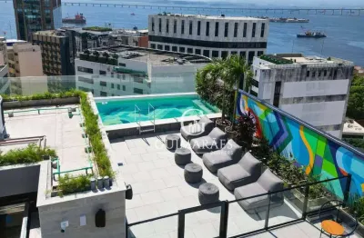 Studio com 1 dormitório à venda, 33 m² por r$ 582.000,00 - centro - rio de janeiro/rj