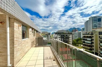 Cobertura com 3 dormitórios à venda, 176 m² por r$ 2.500.000,00 - barra da tijuca - rio de janeiro/rj