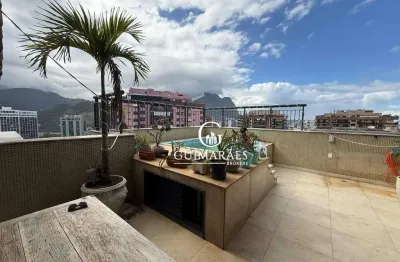 Cobertura com 3 dormitórios à venda  - vista mar - barra da tijuca - rio de janeiro/rj