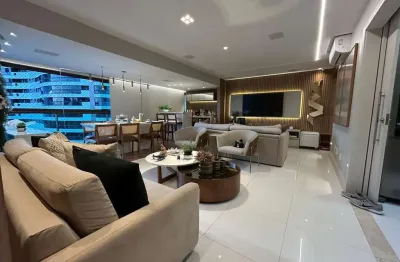 Morada dos principes 139m², andar alto, mobiliado, sala ampla, cozinha ampla, 3/4, fino acabamento, 2 suítes, 3 vagas + depósito. agende sua visita!