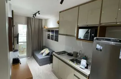 Smart sol 24m², studio com quarto e sala, climatizado, mobiliado, varanda, decorado, móveis planejados por apenas: r$330.000,00! agende sua visita!