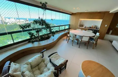 Terrazzo san lazzaro 210m², 4 suítes, vista mar, varanda integrada, sala ampliada, climatizado, suíte master com closet, 4 vagas. agende sua visita!