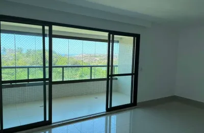 Parque tropical 113m², vista mar, gabinete, 3 suítes, 3/4, sala, andar alto, cozinha, varanda gourmet, fino acabamento, 2 vagas. agende sua visita!