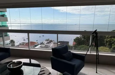 Solaire ladeira da barra 305m², vista mar, suíte master com closet, 4 suítes, fino acabamento, hidromassagem, climatizado. agende já!