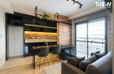 Apartamento decorado | 1 quarto com churrasqueira | vaga à venda em curitiba/pr