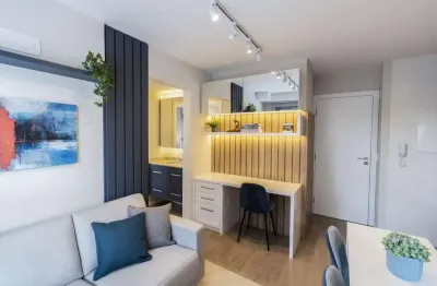 Apartamento garden mobiliado com 1 quarto à venda em curitiba/pr