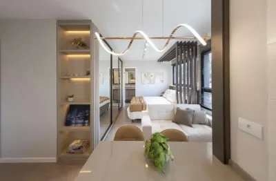 Apartamento studio garden à venda no alto da rua xv | pronto para morar