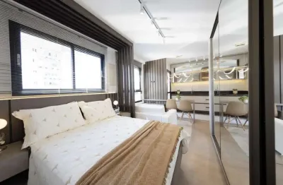 Apartamento studio garden mobiliado à venda no alto da xv | pronto para morar