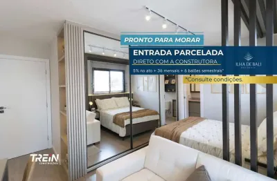 Studio garden mobiliado à venda em curitiba - pronto para morar