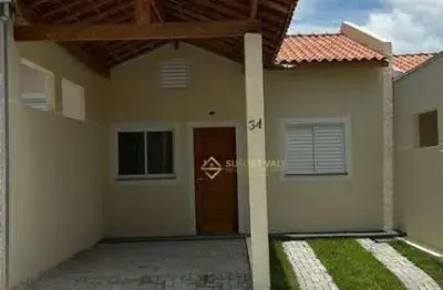Casa nova , com 2 dormitórios à venda, 63 m² por r$ 312.000 - jardim nova esperança - jacareí/sp