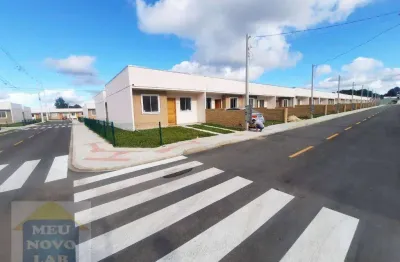 Casa com 2 dormitórios à venda, 42 m² por r$ 225.000,00 - santa terezinha - fazenda rio grande/pr