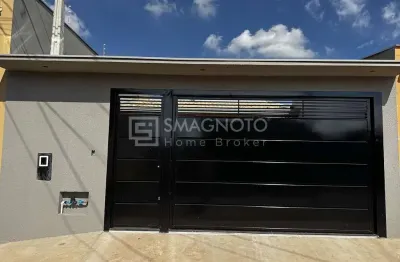 Casa nova em piracicaba - pronta para morar - churrasqueira e quintal - 135m² ref: ca00360